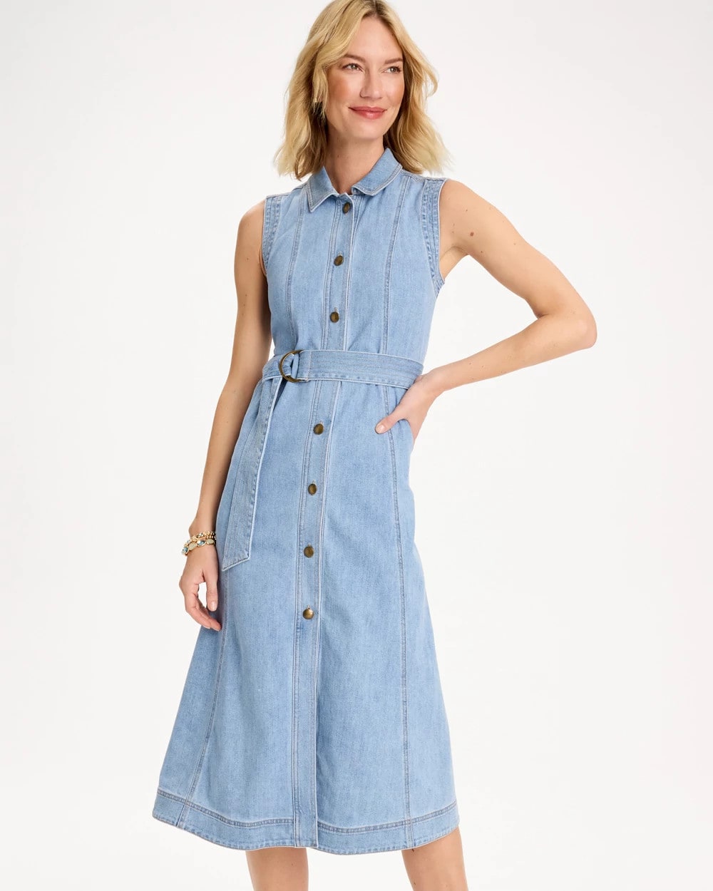 Sleeveless Denim Dress Medium Indigo Wash - Chico's
