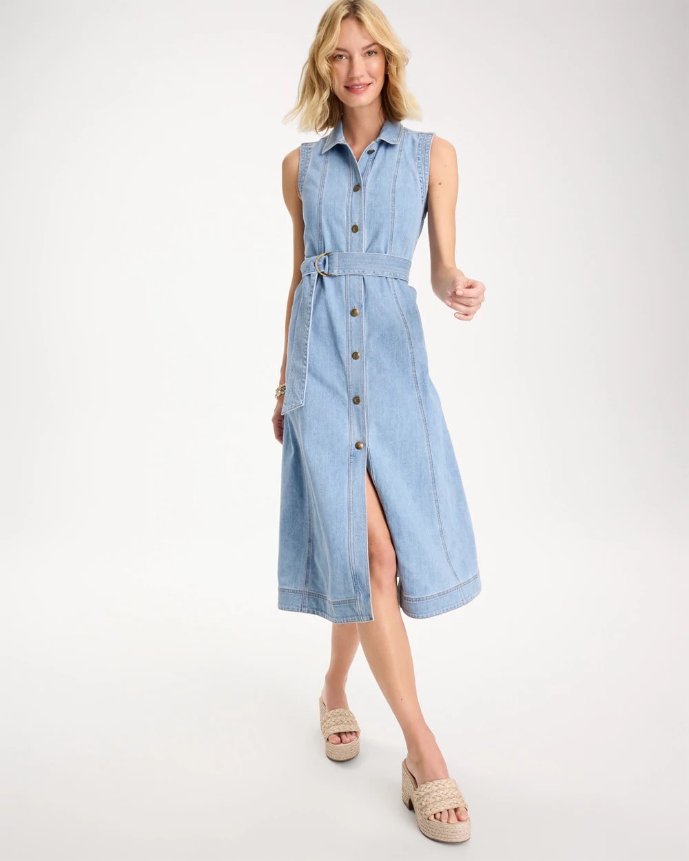Sleeveless Denim Dress Medium Indigo Wash - Chico's