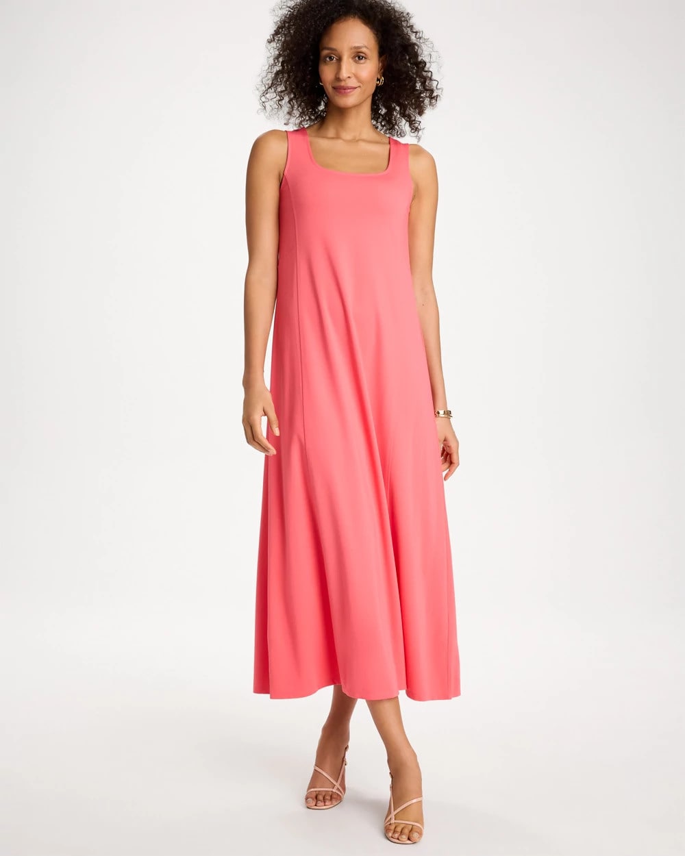 Seamed Knit Dress Calypso Coral - Chico's