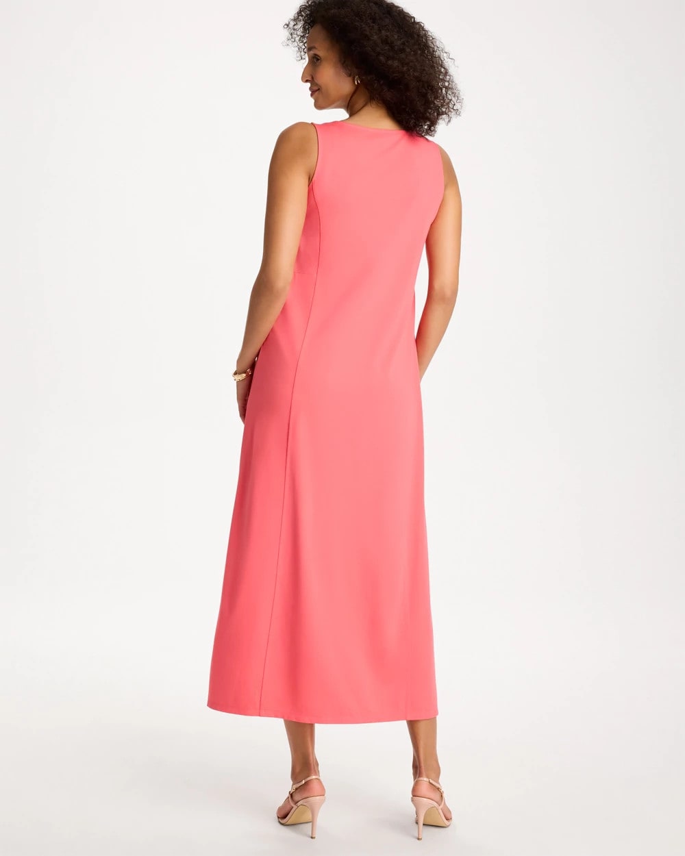 Seamed Knit Dress Calypso Coral - Chico's