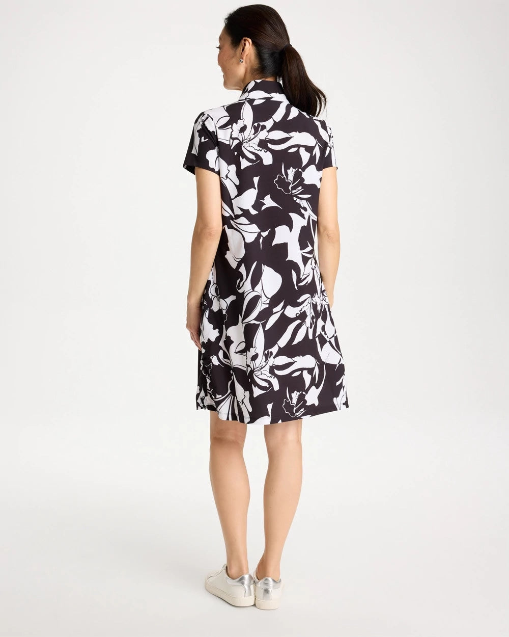 Zenergy® UPF Floral Nights Bungee Dress Black - Chico's