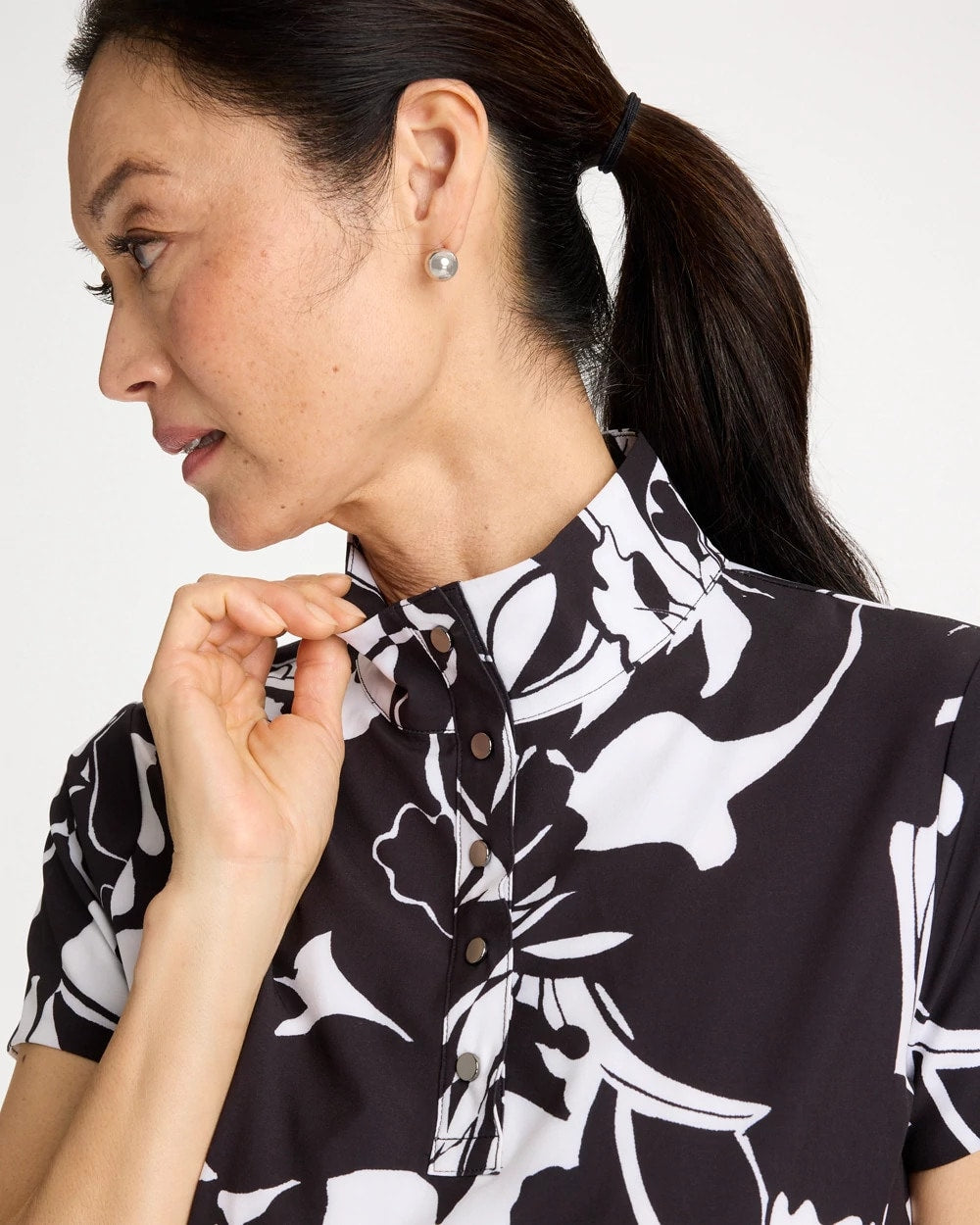 Zenergy® UPF Floral Nights Bungee Dress Black - Chico's