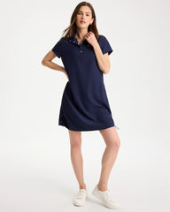 Zenergy® UPF Mockneck Bungee Dress Passport Blue - Chico's