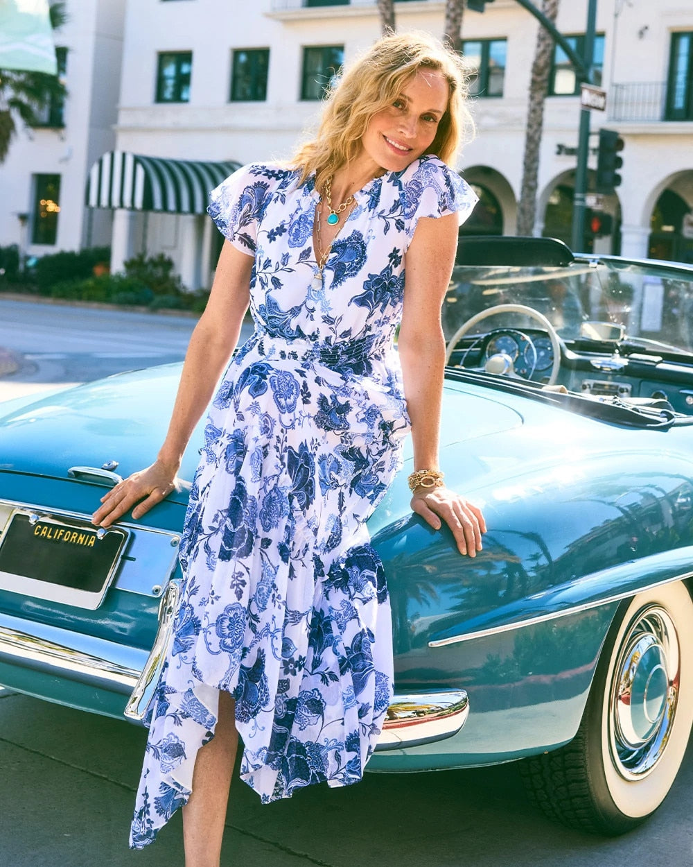 Floral Smocked Waist Dress Alabaster - Chico's
