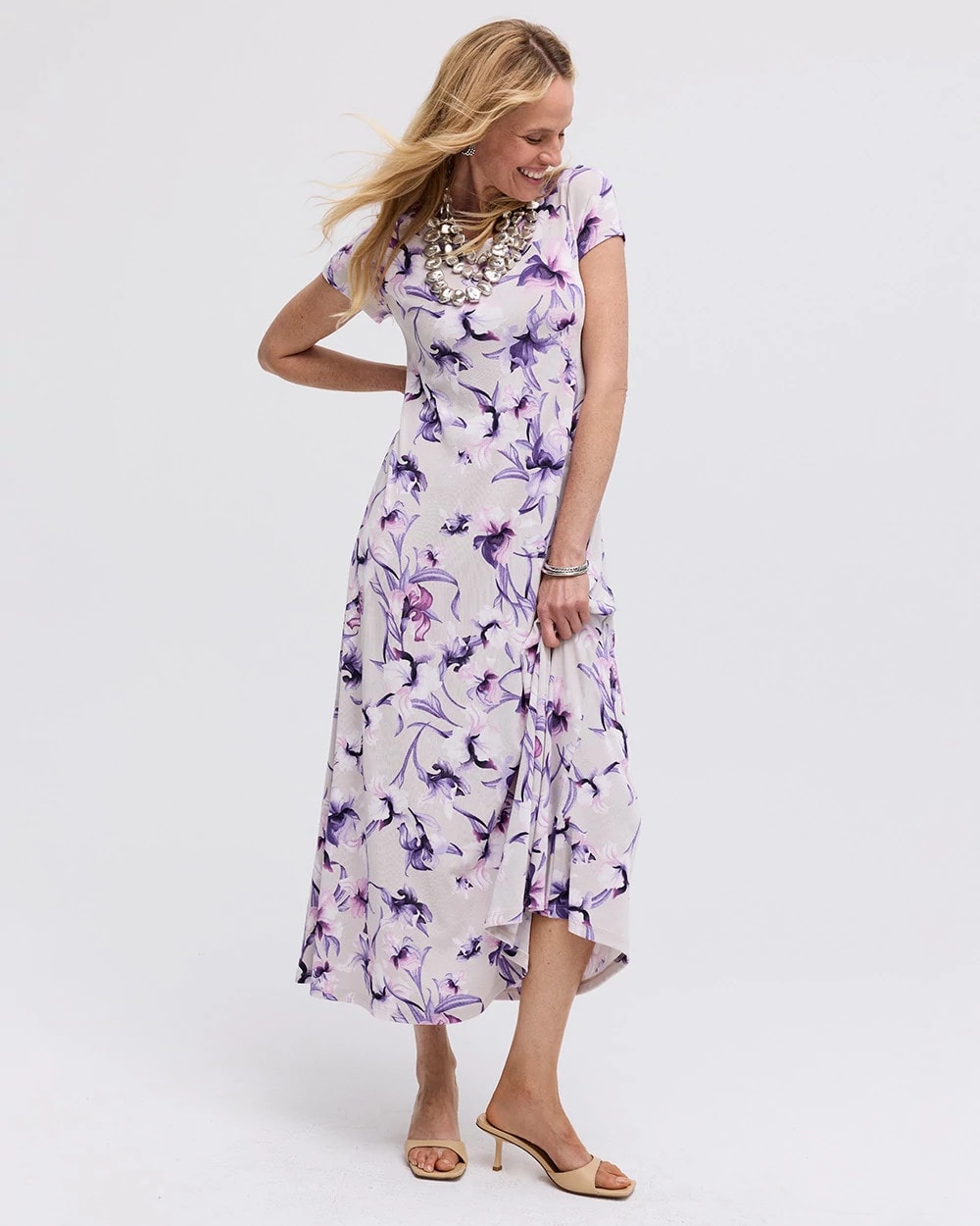 Travelers™ Amethyst Iris Maxi Dress Rich Amethyst - Chico's