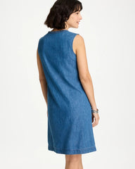 Denim Braided Dress Indigo - Chico's