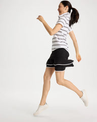 Zenergy® UPF Contrast Tulip Hem Skort Black - Chico's
