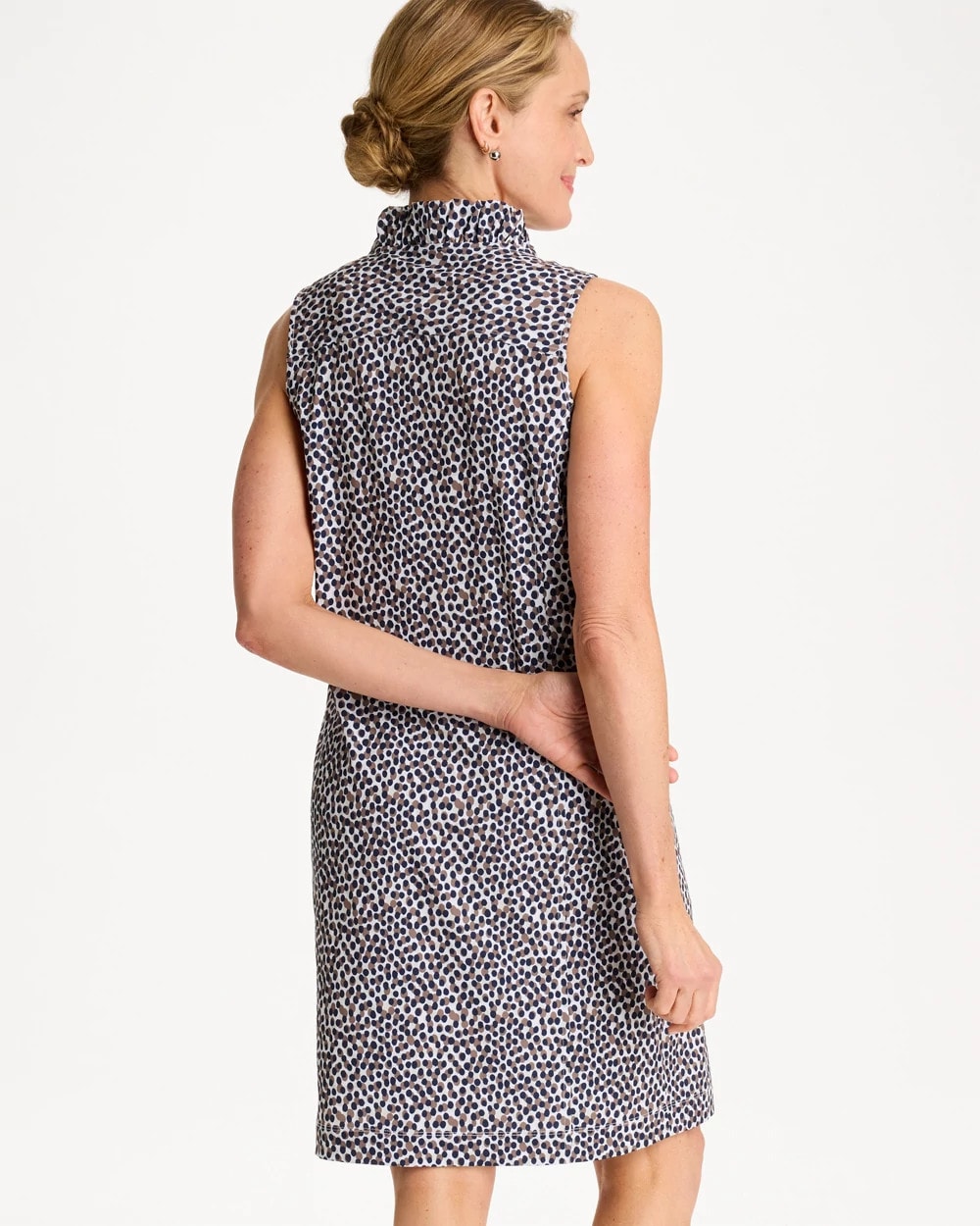 Zenergy® UPF Ruffle Dress Passport Blue - Chico's
