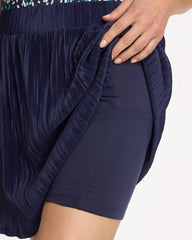 Zenergy® Micro Plisse Pull-On Skort Passport Blue - Chico's