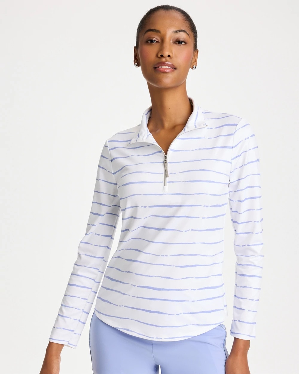 Zenergy® UPF Caviar Half Zip Blue Muse - Chico's
