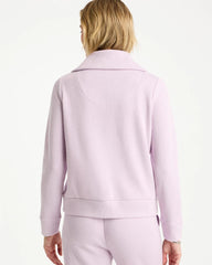 Zenergy® Beach Slub Half-Zip Pullover Top Pale Sweet Pea - Chico's