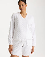 Zenergy® Terry Cloth Jacquard Top Alabaster - Chico's