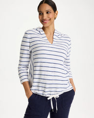 Zenergy® Jersey Striped Pullover Top Passport Blue - Chico's