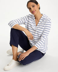 Zenergy® Jersey Striped Pullover Top Passport Blue - Chico's