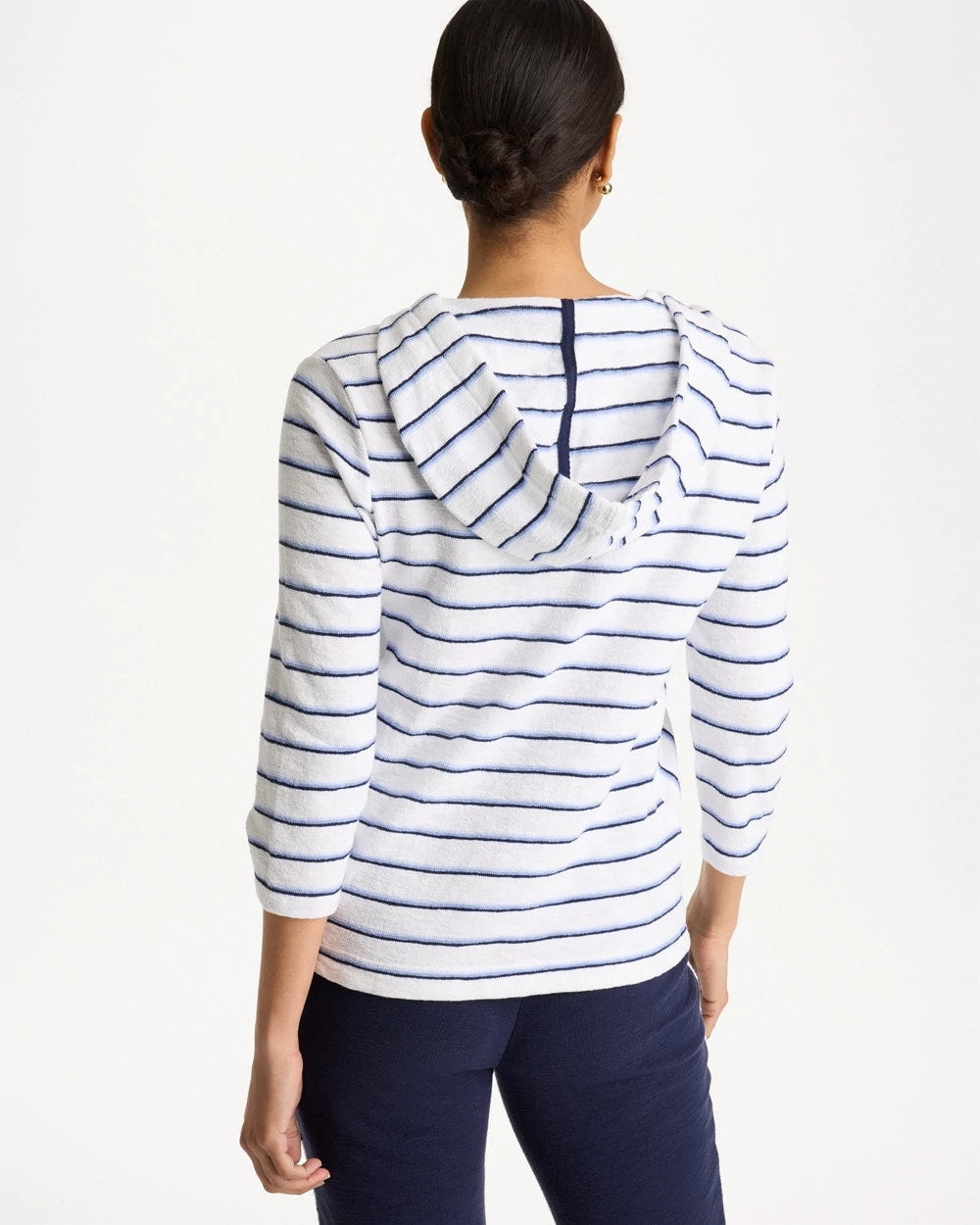 Zenergy® Jersey Striped Pullover Top Passport Blue - Chico's