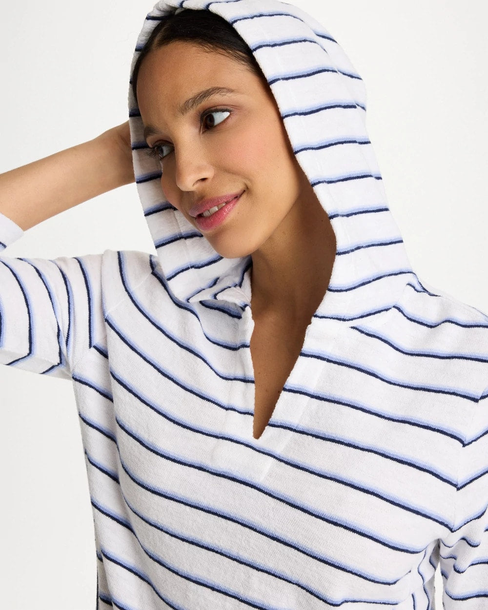 Zenergy® Jersey Striped Pullover Top Passport Blue - Chico's