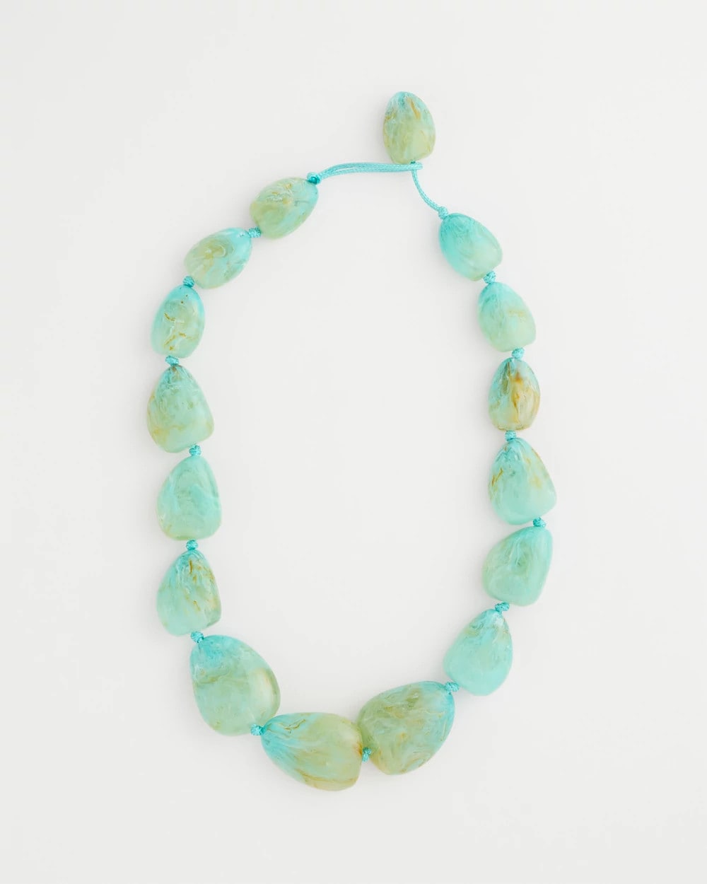 Ocean Resin Beaded Necklace Turquoise - Chico's