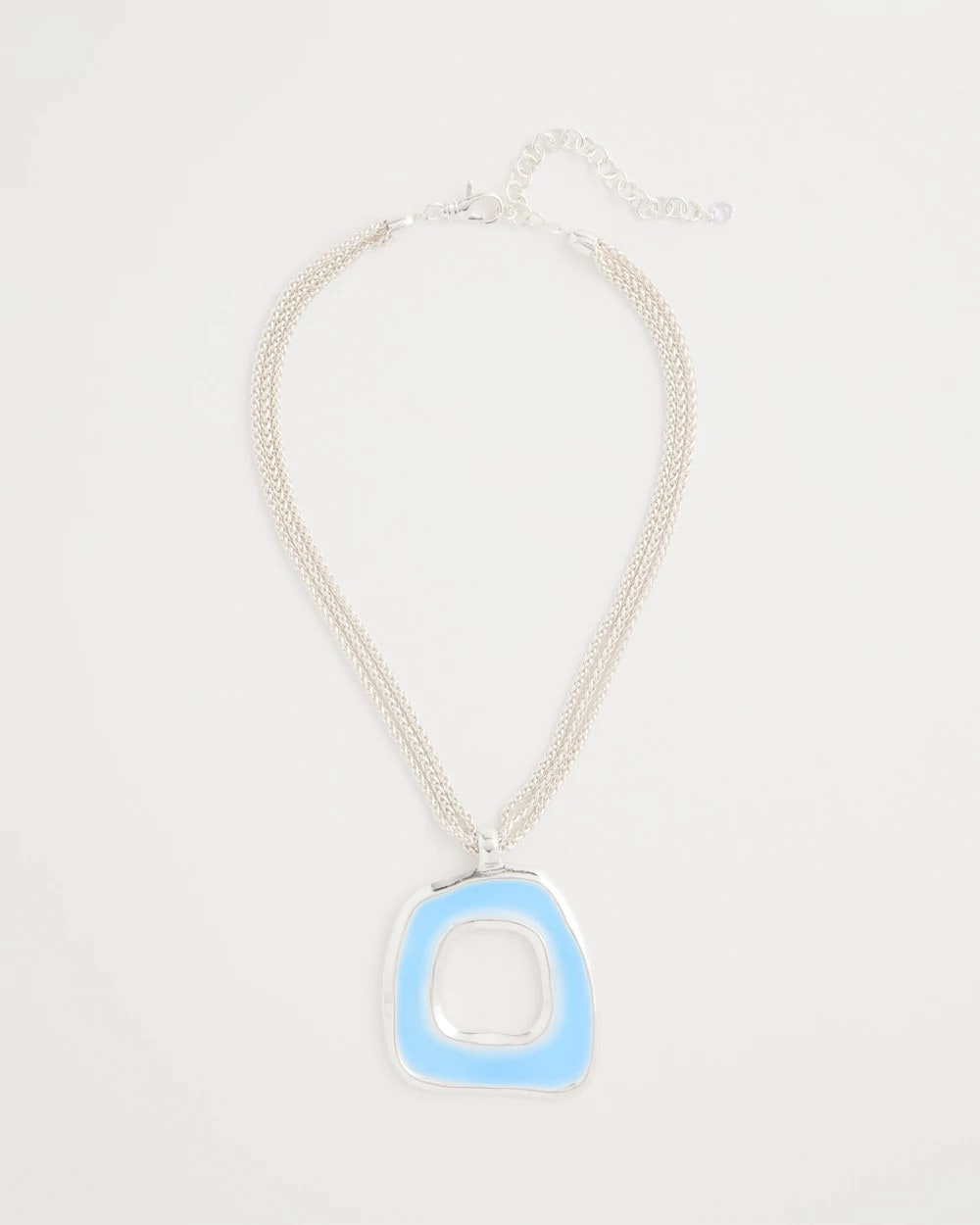 Sea Glass Inspired Pendant Necklace Blue - Chico's