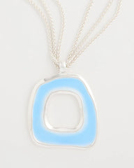 Sea Glass Inspired Pendant Necklace Blue - Chico's