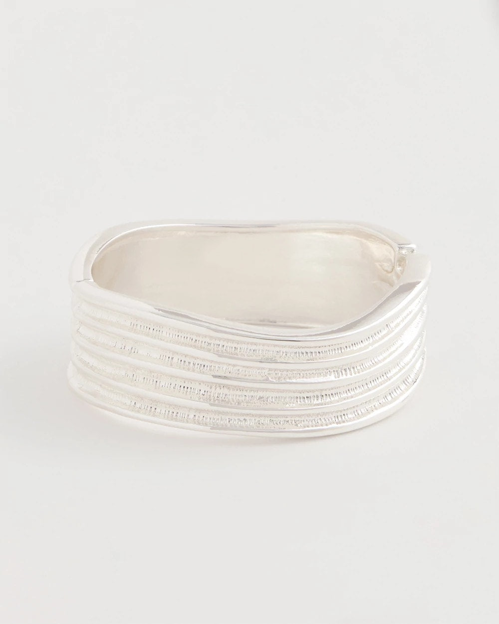 Silvertone Cuff Bracelet Silver - Chico's