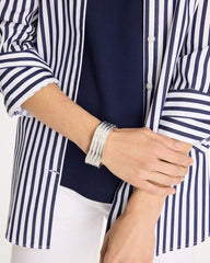 Silvertone Cuff Bracelet Silver - Chico's