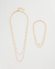 Sea Foam Multi-Strand Convertible Necklace Gold - Chico's