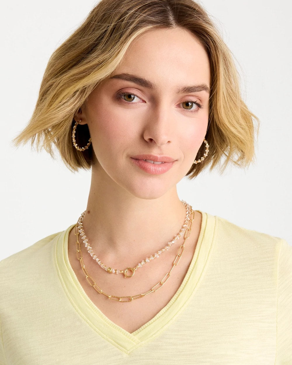Sea Foam Multi-Strand Convertible Necklace Gold - Chico's