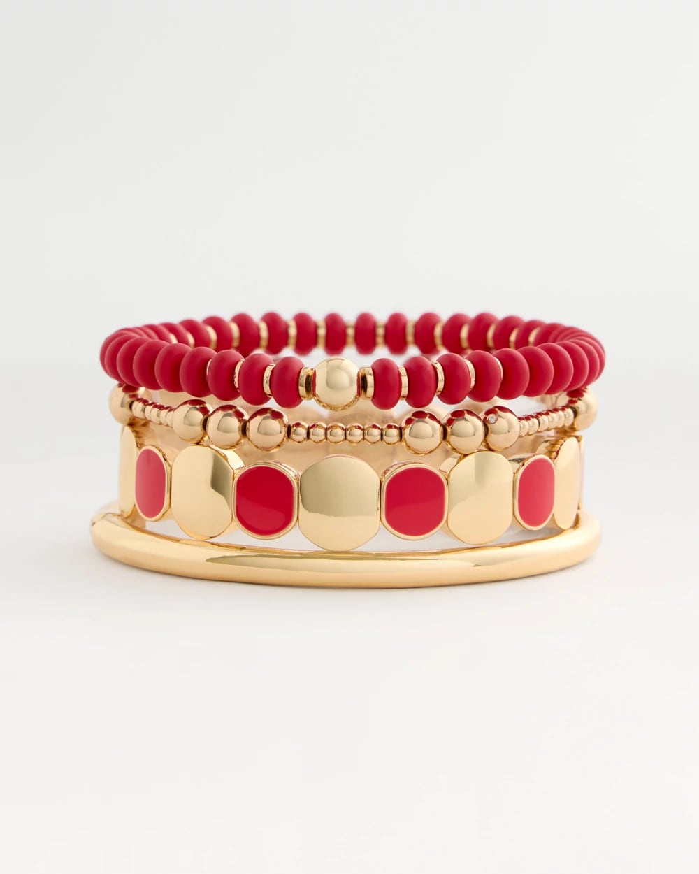 Red Beaded Stretch Bracelet Red - Chico's