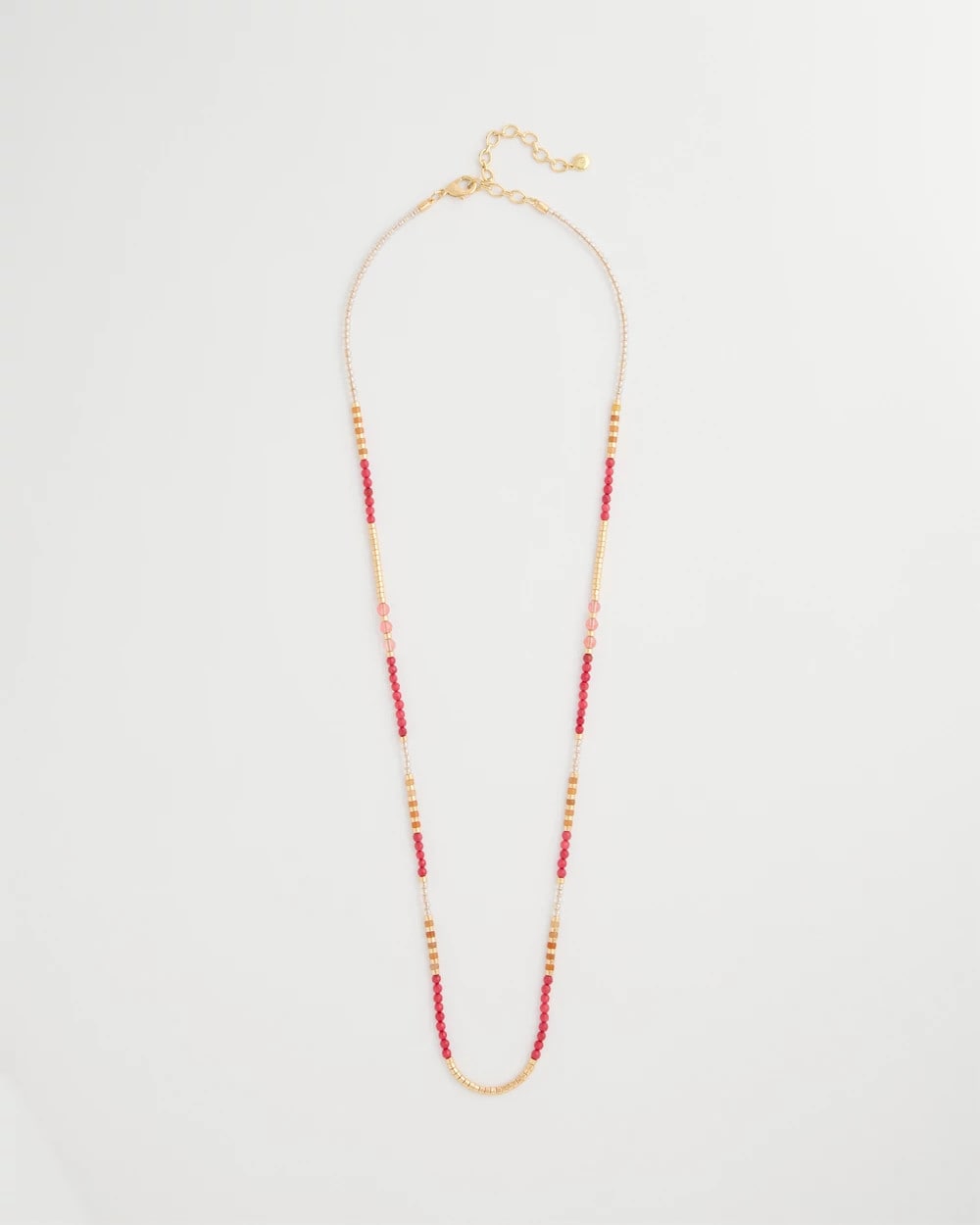 Coral Genuine Stone Long Necklace Coral - Chico's