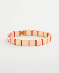 Glam Goldtone Slice Stretch Bracelet Coral - Chico's