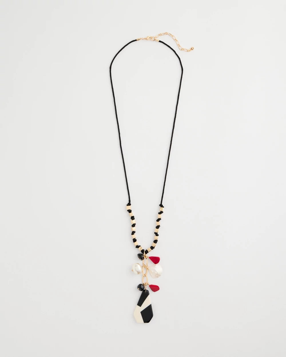 Corded Short Pendant Necklace Multi - Chico's