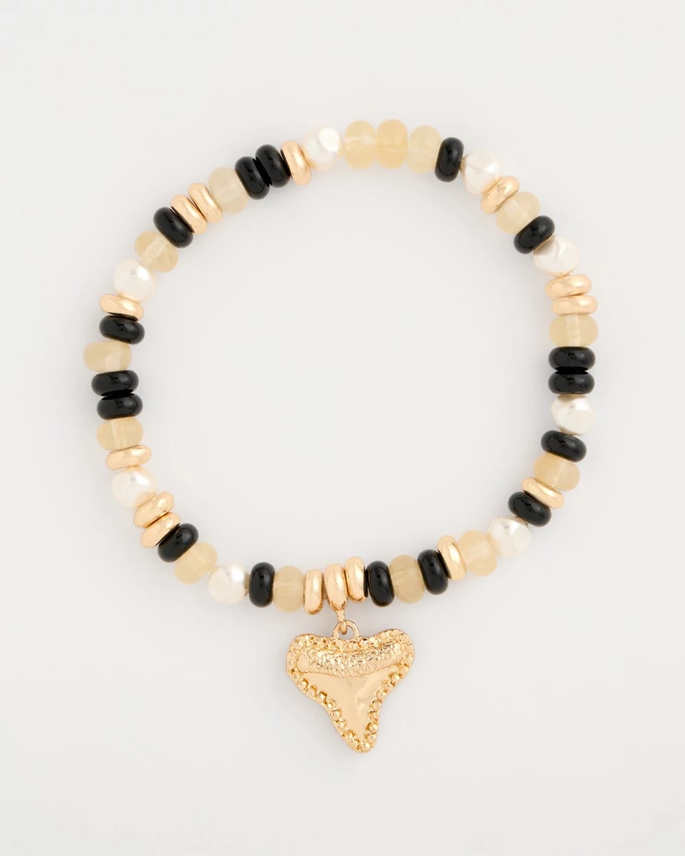 Shark's Tooth Stretch Bracelet Black - Chico's