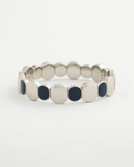 Navy Resin Glam Stretch Bracelet Navy - Chico's