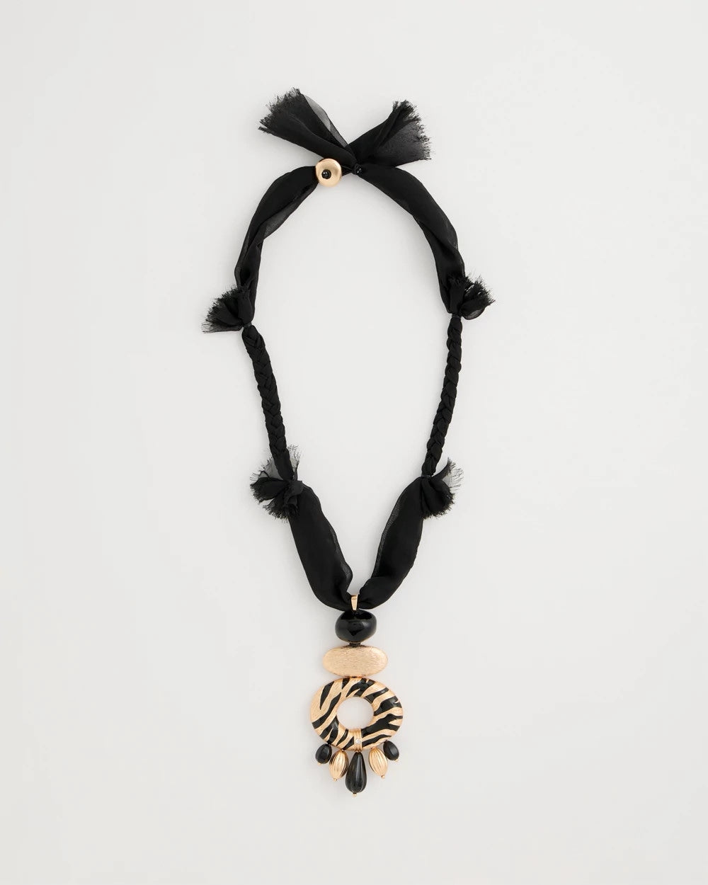 Tiger Pendant Necklace Black/Gold - Chico's