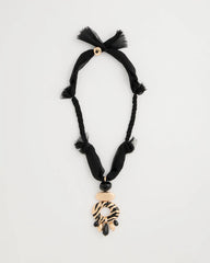 Tiger Pendant Necklace Black/Gold - Chico's