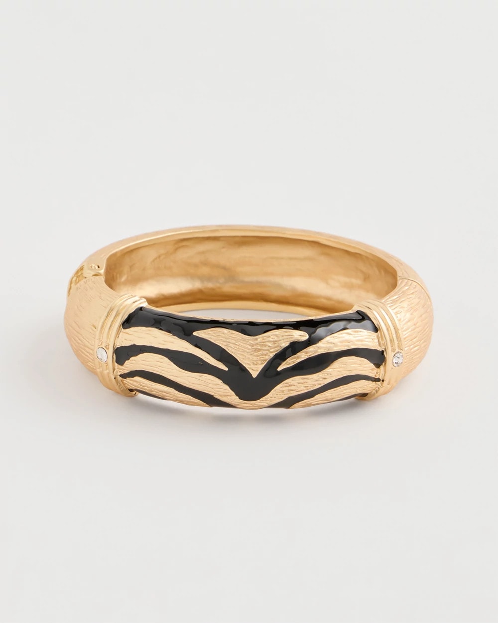 Tiger Hinge Cuff Bracelet Black/Gold - Chico's