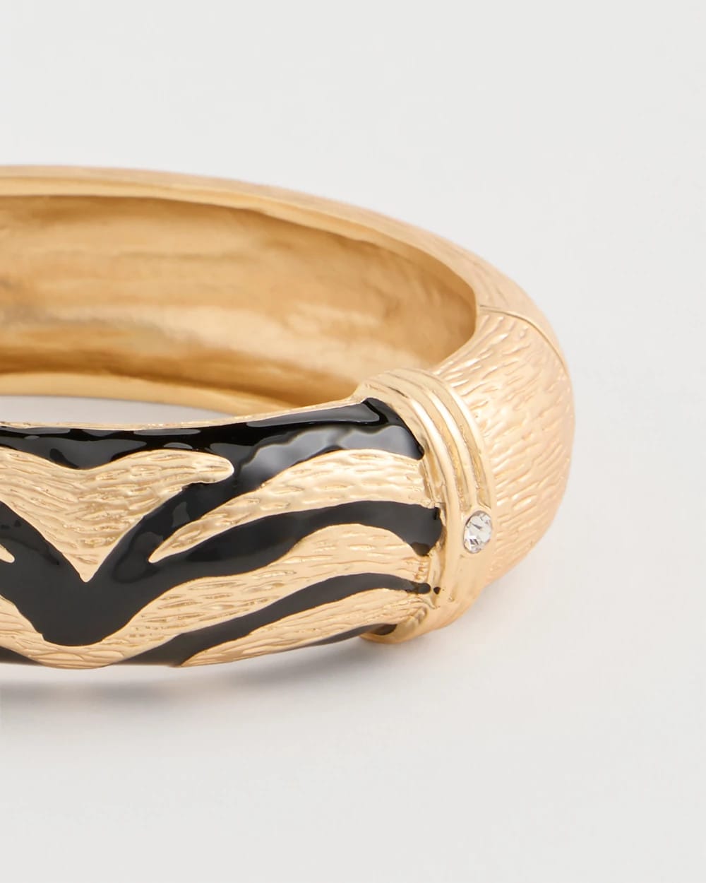 Tiger Hinge Cuff Bracelet Black/Gold - Chico's