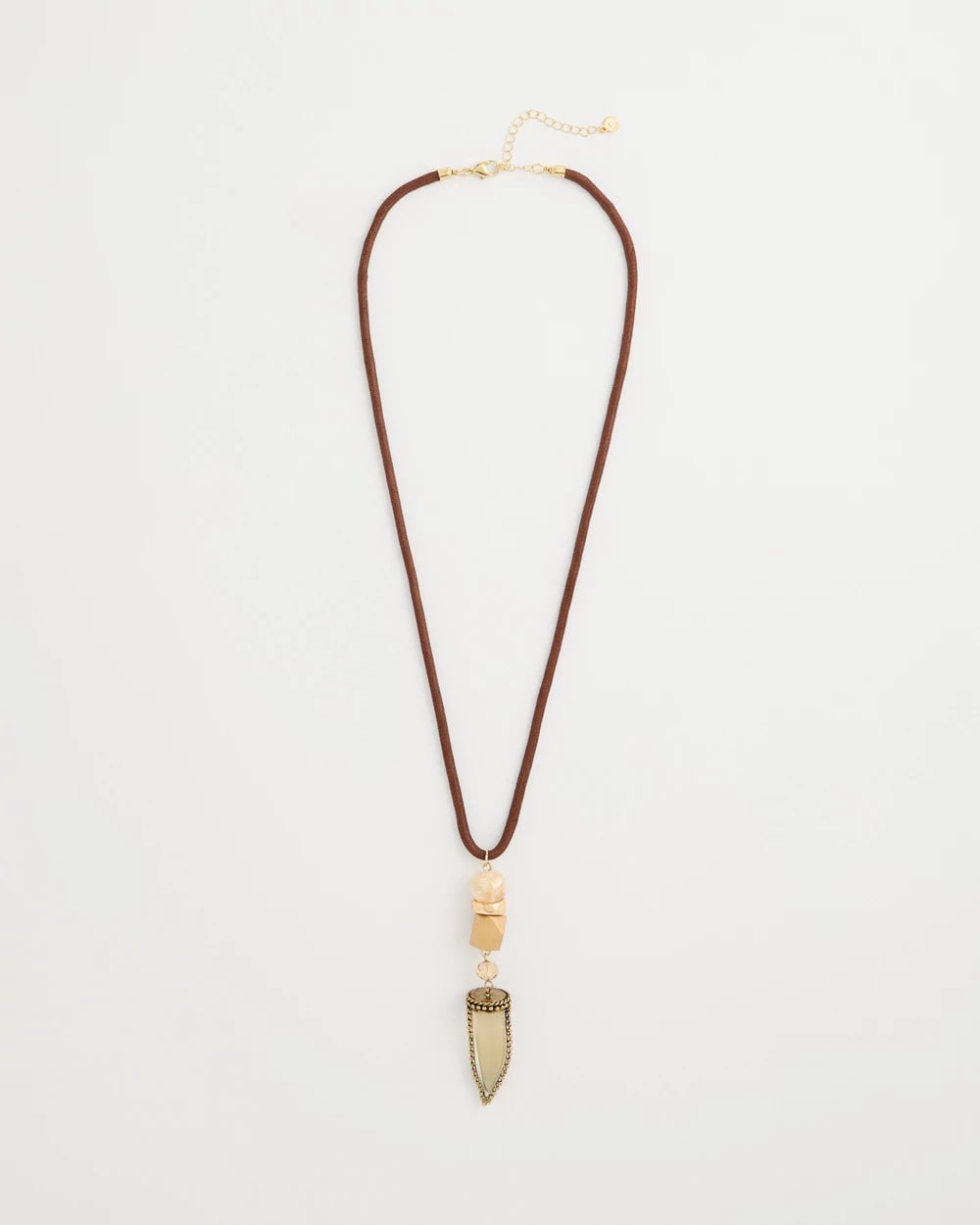 Tooth Pendant Corded Necklace Neutral - Chico's