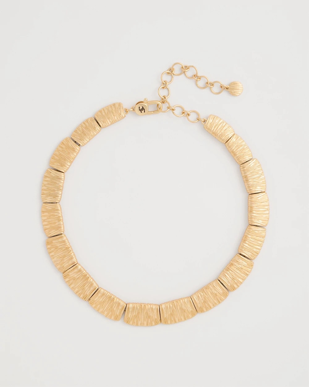 Crinkle Goldtone Collar Necklace Gold - Chico's