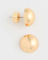 Mini Goldtone Sphere Stud Earrings Gold - Chico's