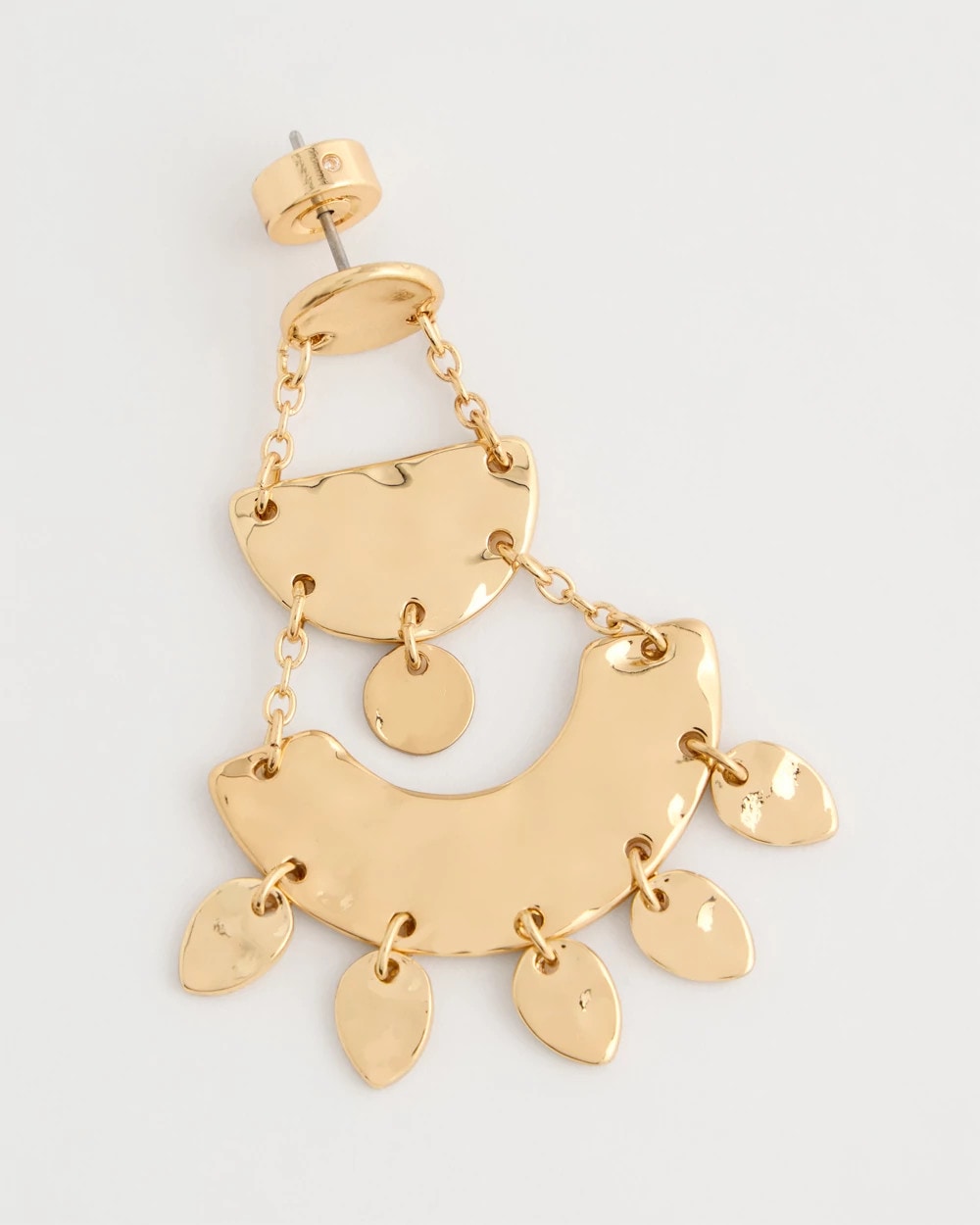 Hammered Chandelier Earrings Gold - Chico's