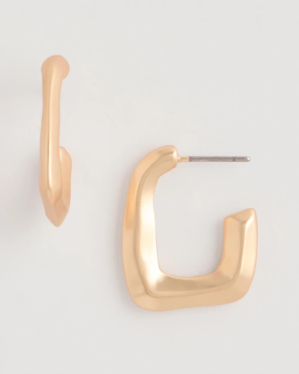 Mini Goldtone Square Earrings Gold - Chico's