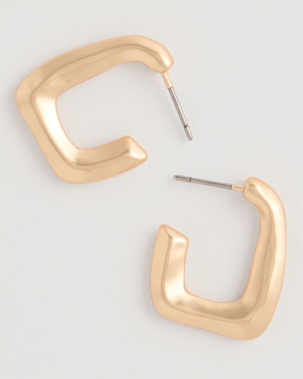 Mini Goldtone Square Earrings Gold - Chico's