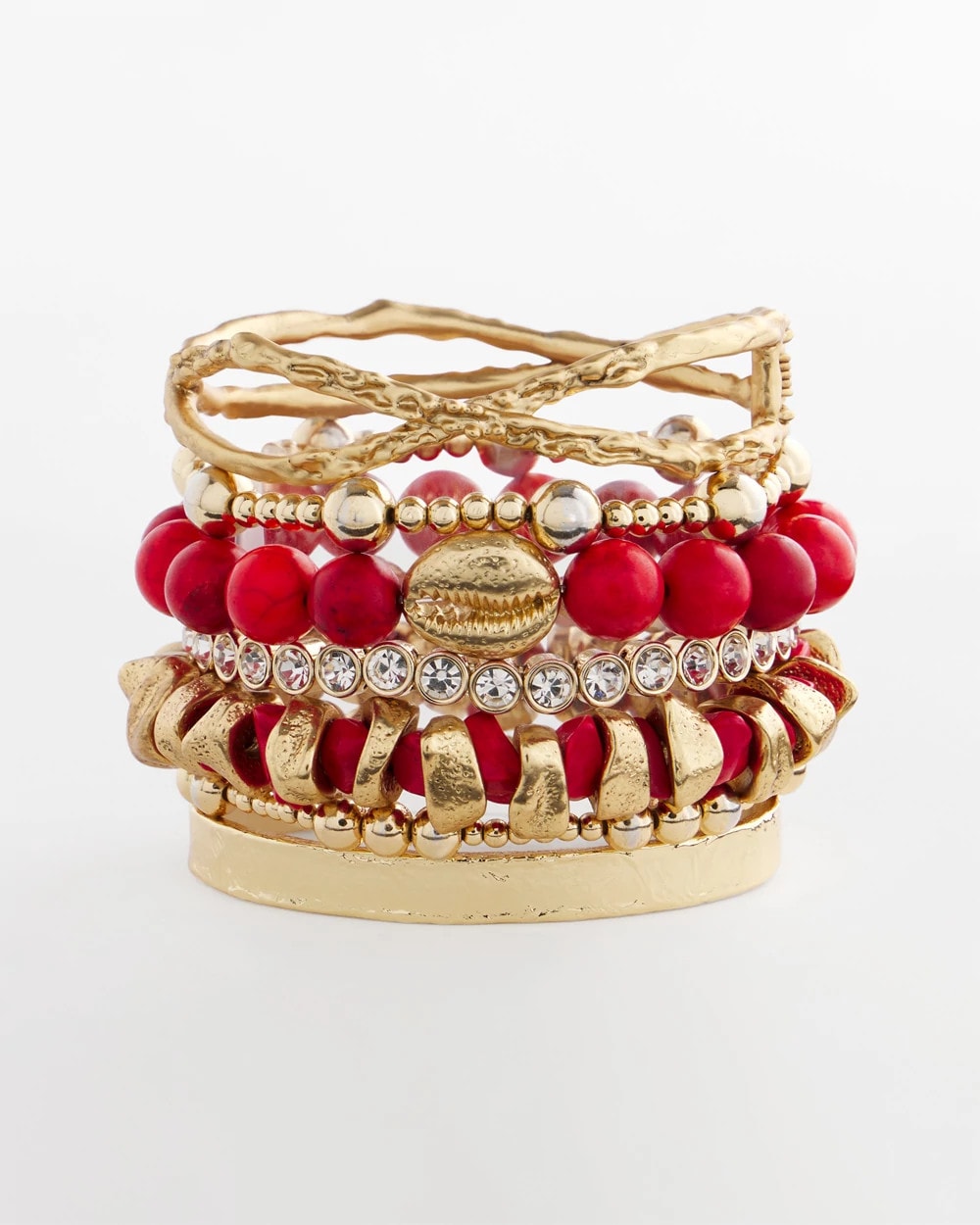 Goldtone Flexible Cuff Bracelet Gold - Chico's