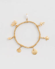 Goldtone Stretch Charm Bracelet Gold - Chico's
