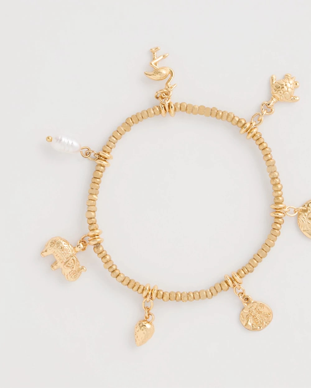 Goldtone Stretch Charm Bracelet Gold - Chico's