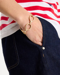 Goldtone Open Link Toggle Bracelet Gold - Chico's