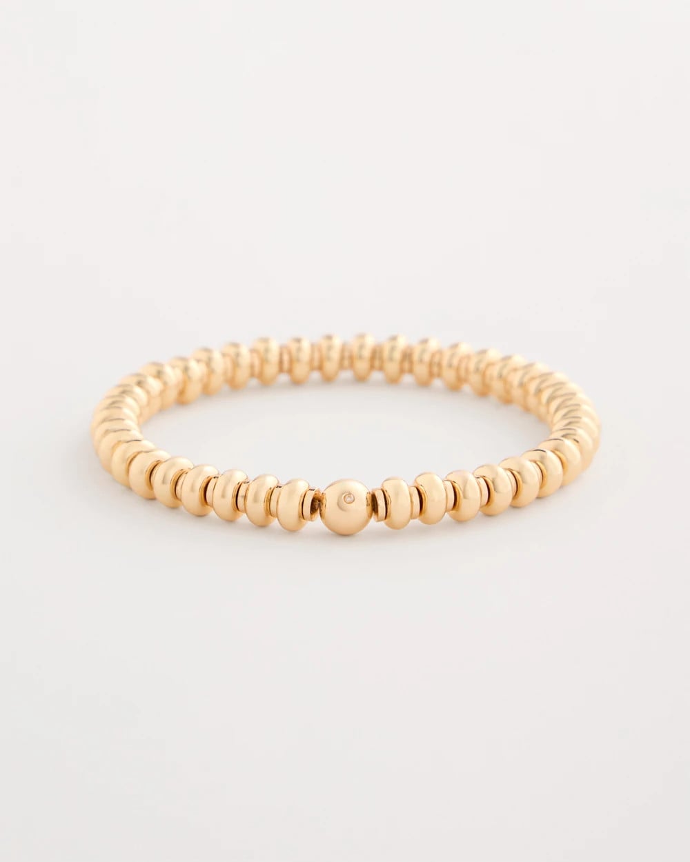 Goldtone Rounded Stretch Bracelet Gold - Chico's