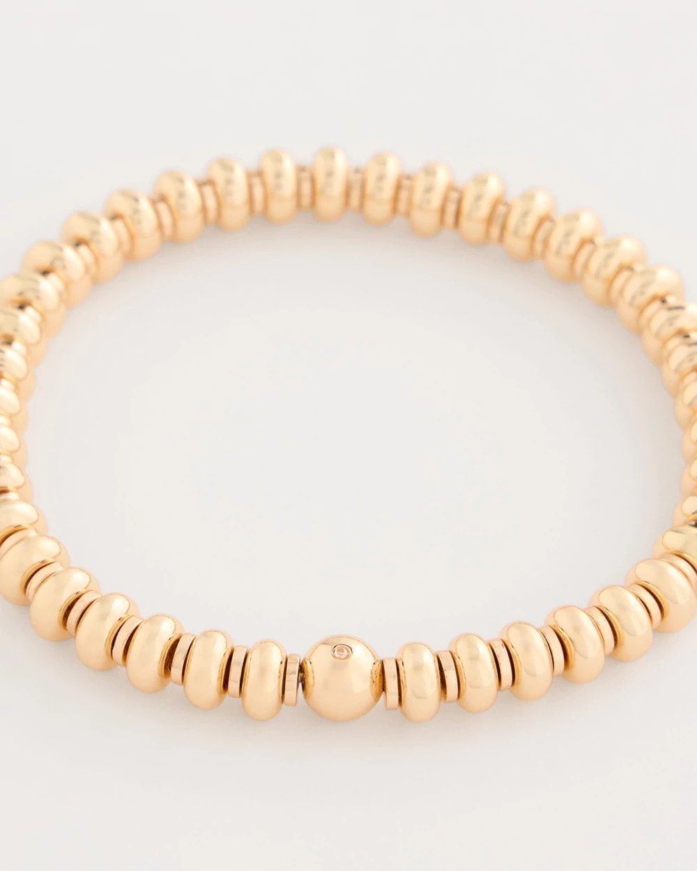 Goldtone Rounded Stretch Bracelet Gold - Chico's