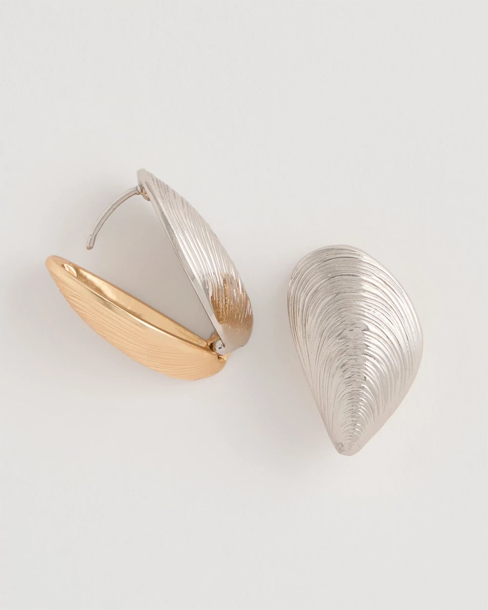 Mixed Metal Shell Earrings Mixed Metals - Chico's